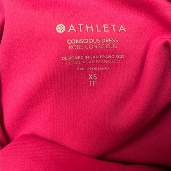 Athleta Conscious Pink Sporty Mini Dress Sz S - Picture 5 of 8